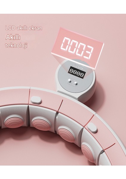 Akıllı LCD Ekranlı Egzersiz Çemberi Plates Egzersiz Halkası Bel Inceltme Çemberi modelleri