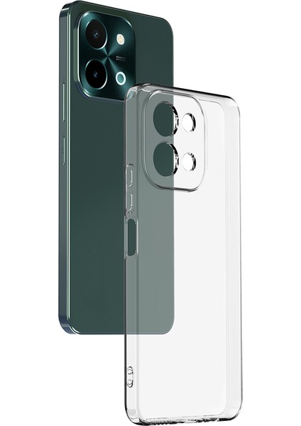 Vivo Y28 Kılıf Zore Süper Silikon Kapak - Şeffaf modelleri