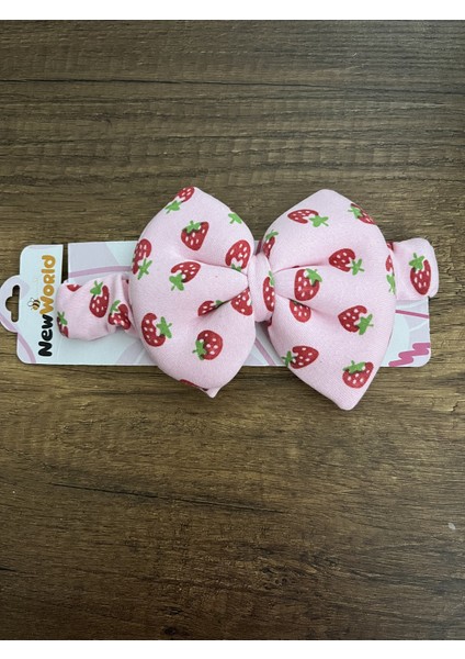 Yenidoğan Kız Bebek 1 Adet Çilekli Bone Bebek Bandana Şapka Başlık Fiyonklu Kurdeleli Çilek Saç Bandı Toka fiyatları