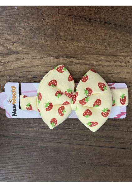 Yenidoğan Kız Bebek 1 Adet Çilekli Bone Bebek Bandana Şapka Başlık Fiyonklu Kurdeleli Çilek Saç Bandı Toka fiyatları