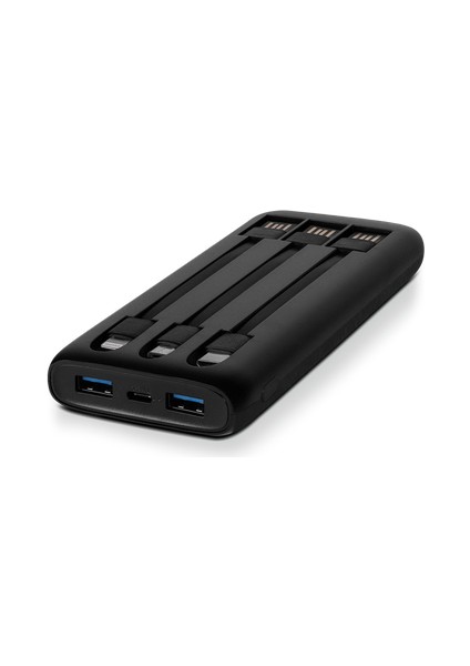 Powerslim Trio LCD 10.000MAH Pd 22,5W Dahili Kablolu Taşınabilir Şarj Aleti / Powerbank modelleri
