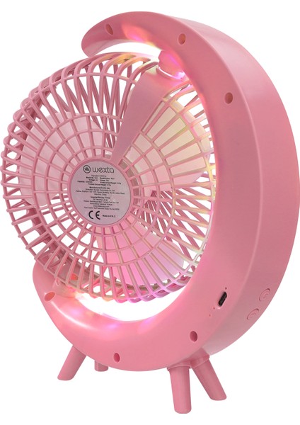 Masaüstü Ev Ofis Soğutucu Pervane Fan Taşınabilir Şarjlı Ev Ofis Vantilatör Rgb'li Döner Başlıklı modelleri