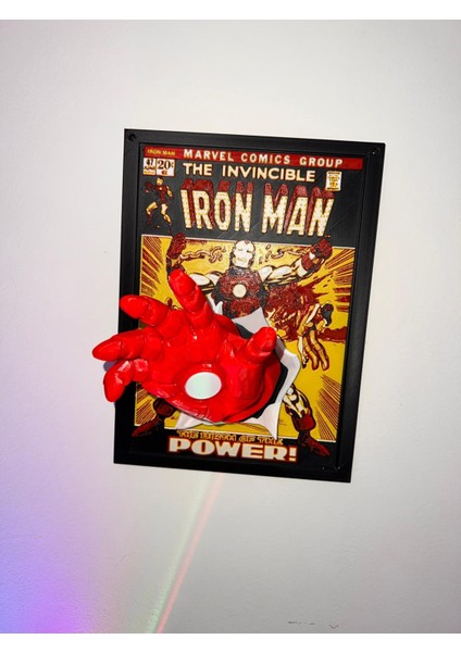 Hueforge Tarzı Iron Man Duvar Dekoru - 3D Katmanlı Tablo - Marvel Temalı Özel Tasarım fırsatları