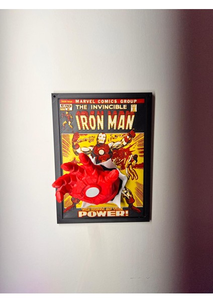 Hueforge Tarzı Iron Man Duvar Dekoru - 3D Katmanlı Tablo - Marvel Temalı Özel Tasarım indirimleri