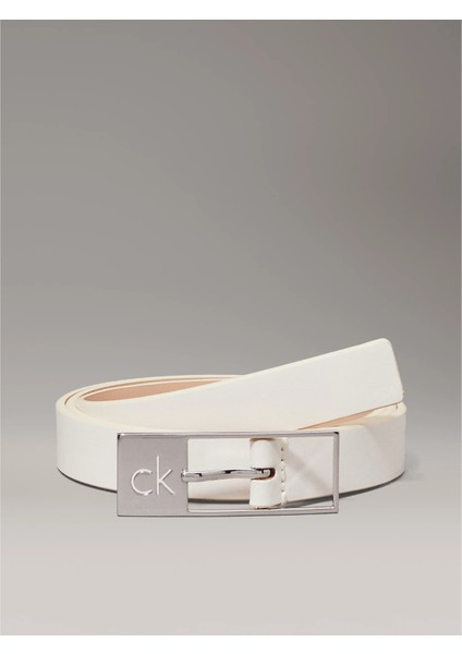 Ck K60K613155 Ck Cut Square Buckle 2.0 Kadın Kemer