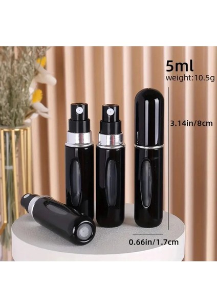 Taşınabilir ve Şık Cep Parfüm Şişesi - 4'lü Set (5 Ml) modelleri