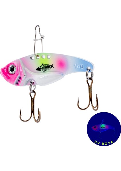 Vibrasyon Yem - Lrf/spin Jig - Fishack Vibrax - 15G 55MM - Candy Ice