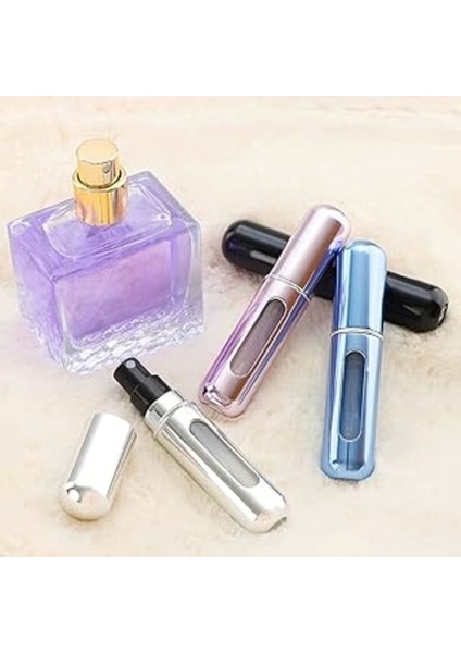 Jouis Parfüm Şişesinden Dolabilir Yedek Cep Parfüm Şişesi Aparatı, Seyahat Tipi Dollabilir Mini
