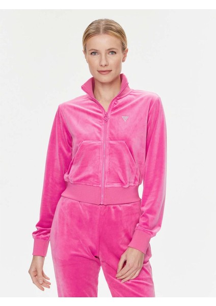 Guess V3BQ22KBXI2 Couture Full Zıp Kadın Sweatshırt