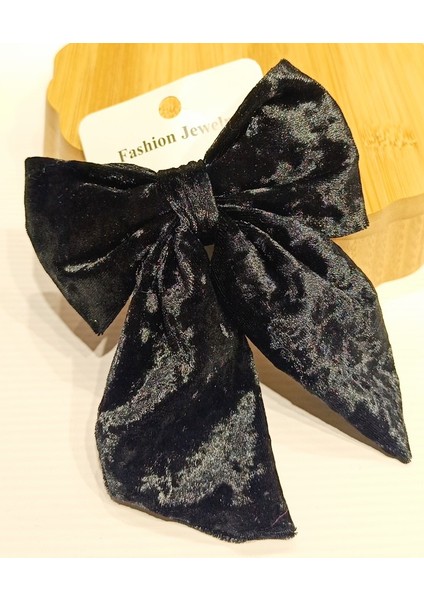 Lüks Gösterişli Figürlü Kadife Klips Toka