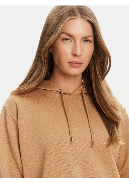 Guess V5YQ04KBSL2 3D Peony Hoodıe Kadın Sweatshirt indirimleri