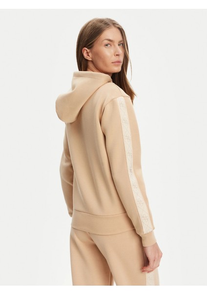 Guess W5YQ05KBYE2 New Hooded Scuba Kadın Sweatshırt fırsatları