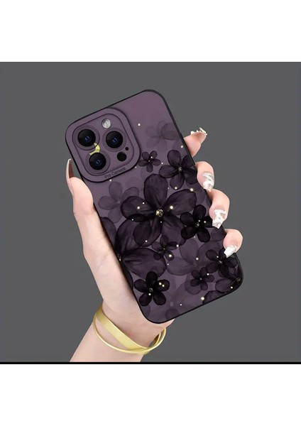 IPHONE 15 Şık ve Kaliteli Yaprak Desenli Silikon Telefon Kılıfı