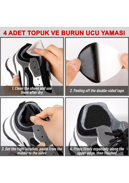 Ayakkabı Arkası Vurmalarına Karşı,ayakkabı Vurma Önleyici,topuk Koruyucu Bant 4 Adet