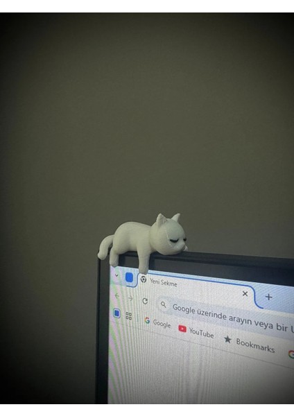 Sevimli Uyuyan Kedi Araba Dikiz Aynası Süsü - Araç Içi Aksesuar Süsü - Mutfak Süsü