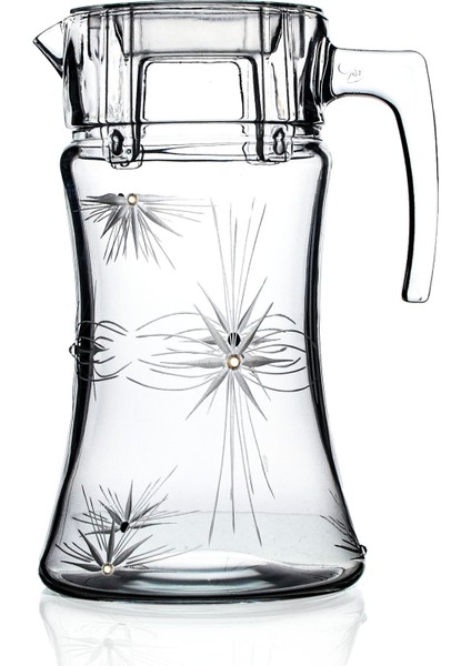 1400CC Karabağ Kesme Cam Sürahi Mira Desenli fiyatları