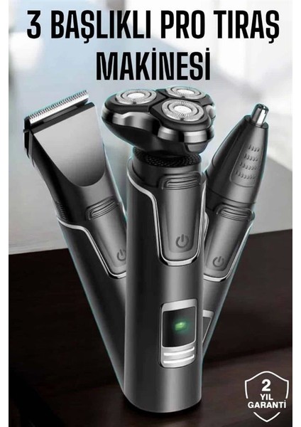 Yüksek Performanslı 3 Başlıklı Profesyonel Tıraş Makinesi fiyatları