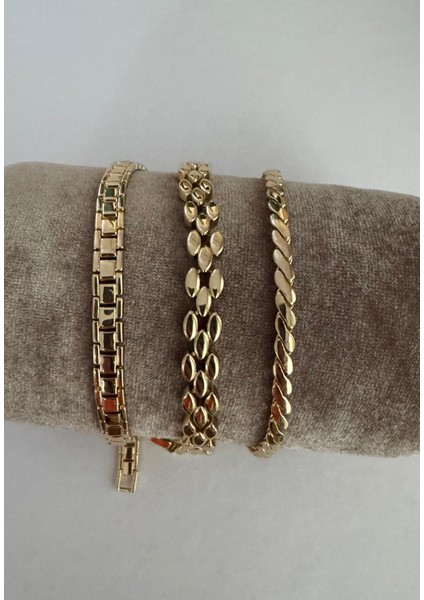 Kordon Model Taşsız Altın Renginde Bileklik indirimleri