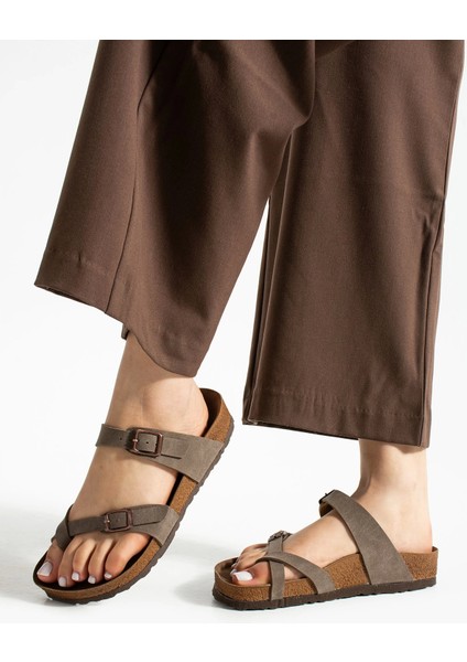 Moderno Kadın Terlik Vizon – Çapraz Bant, Konforlu, Şık ve Rahat modelleri