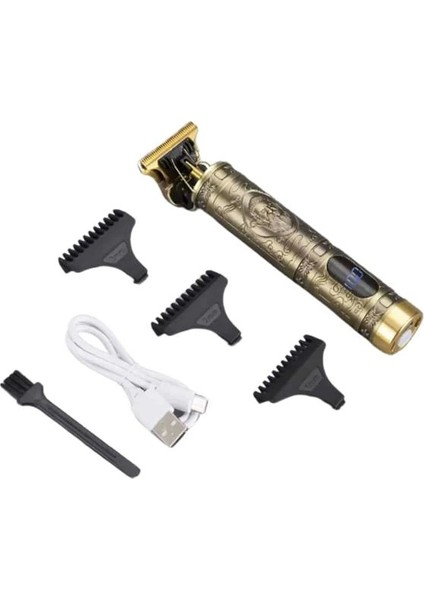 Metal Gövdeli Saç Sakal Çizim Kesme Tıraş Makinesi Kısaltma Makinesi modelleri