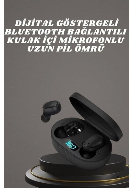 Kulaklık Dijital Göstergeli Bluetooth Bağlantılı Kablosuz Kulak Içi Mikrofonlu Dokunmatik Kontrol fiyatları