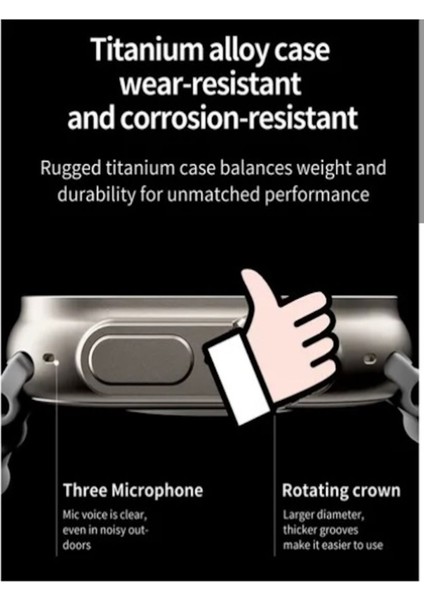 Vwar Zd8 Ultra Max Unisex Akilli Saat