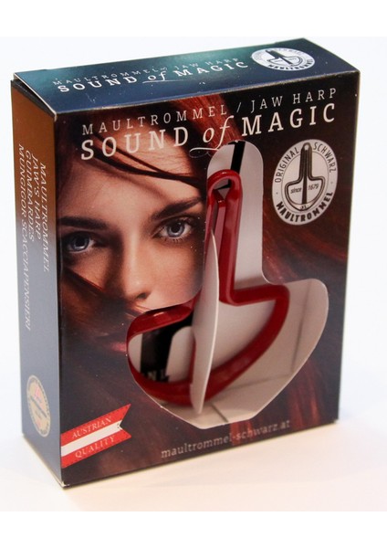 Musik Schwarz Joy Kırmızı Renk Ağız Kopuzu Jaw Harp No:12 85MM