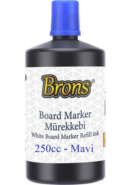 Yazı Tahta Kalem Mürekkebi 250 ml 1 Adet Brons Tahta Kalemi Mürekkebi Kolay Silinebilir 250 gr Okul Sınıf