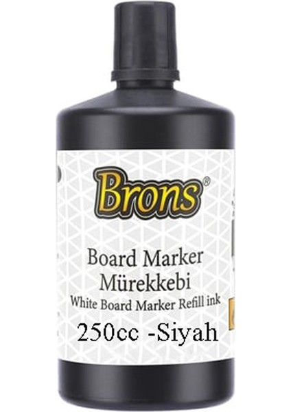 Yazı Tahta Kalem Mürekkebi 250 ml 1 Adet Brons Tahta Kalemi Mürekkebi Kolay Silinebilir 250 gr Okul Sınıf