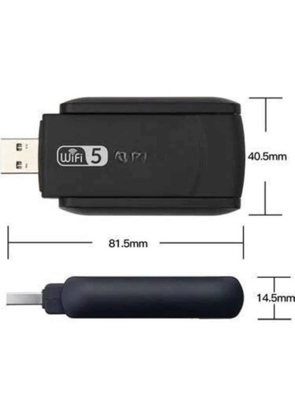 Wifi Alıcı Dual Band USB 3.0 Adaptör Kablosuz Windows 7/8/10/11 indirimleri
