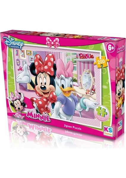 Ks Games 200 Parça Minnie Çocuk Puzzle