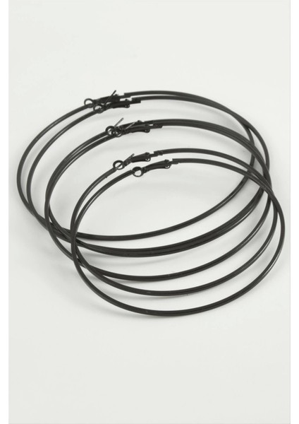 Ince Boru Metal Halka Küpe 6 Adet