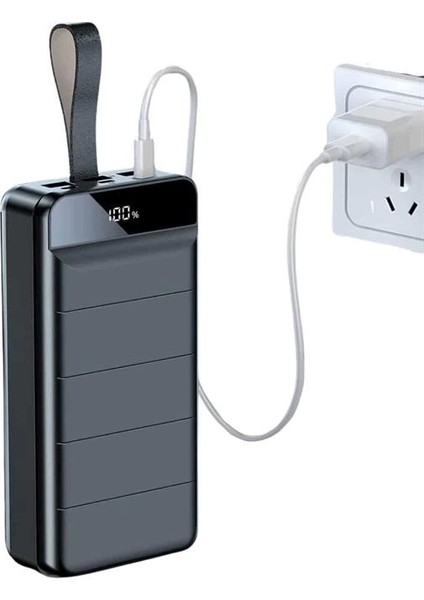 Taşınabilir Powerbank 50.000 Mah 4 Girişli Hızlı Şarj LED Göstergeli Fenerli Şarj modelleri