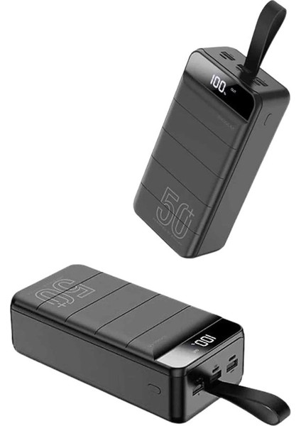 Taşınabilir Powerbank 50.000 Mah 4 Girişli Hızlı Şarj LED Göstergeli Fenerli Şarj fırsatları