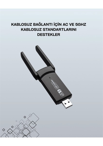 Realtek Chipsetli 5g Destekli Yüksek Hızlı Ağ Adaptörü