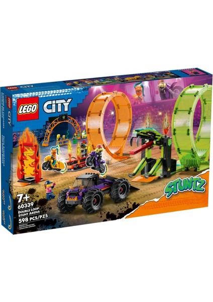 60339 LEGO City - Çift Çemberli Gösteri Arenası, 598 Parça, +7 Yaş