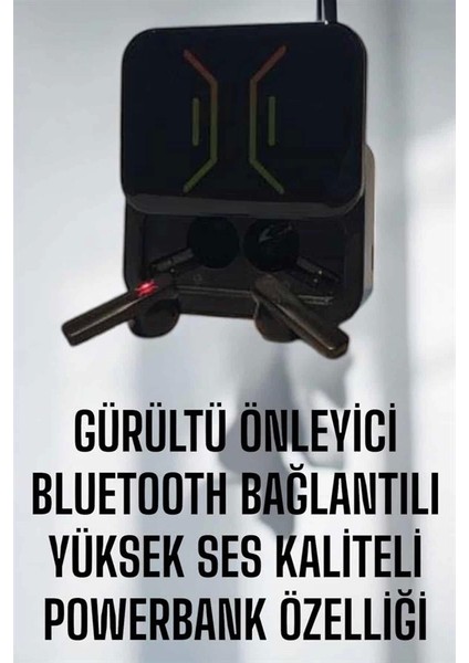 Powerbankli Bluetooth Kulaklık Yüksek Ses Kaliteli Kablosuz