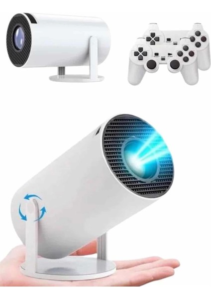 4K Wireless Çift Kollu Kumandalı Oyun Projeksiyonu Retro Video Oyunu fırsatları