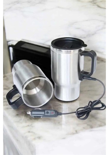 Araç Içi Çelik Su Isıtıcı Termos Bardak Çakmak Girişli Kupa Görünümlü indirimleri