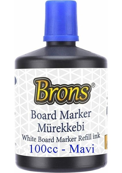 Yazı Tahta Kalem Mürekkebi 100 ml 1 Adet Brons Tahta Kalemi Mürekkebi Kolay Silinebilir 100 gr Okul Sınıf