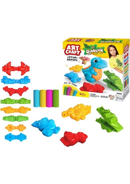 03549, 3D Dinozor Hamur Set 200 gr / +3 Yaş modelleri