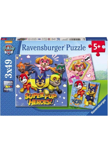 80366 Paw Patrol 3X49 Parça Ravensburger Puzzle indirimleri