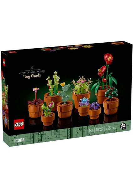 10329 LEGO Botanical Collection - Minik Bitkiler 753 Parça +18 Yaş indirimleri