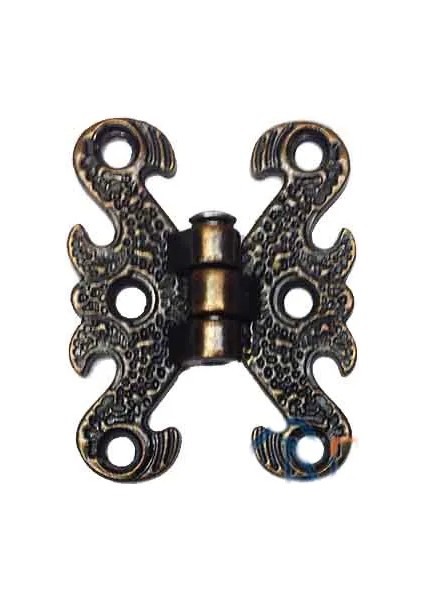 Zamak Kelebek Menteşe - Küçük, 30X40MM, Oksit, 100 Adet