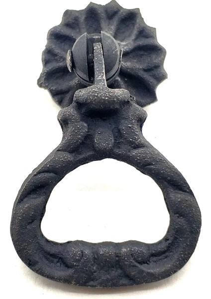 Antika Tarz Dekoratif Pirinç Kalp Sarkaç Mobilya Kulbu - 25 Mm, Oksit