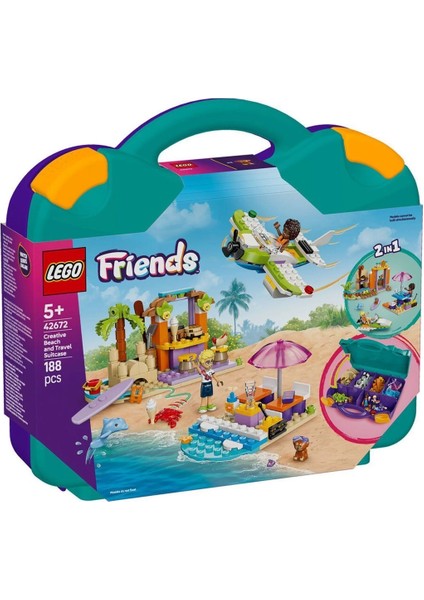 42672 LEGO Friends Yaratıcı Plaj ve Seyahat Bavulu 188 Parça +5 Yaş indirimleri