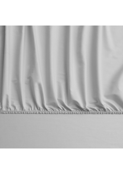 x Tencel™ Lyocell King Lastikli Çarşaf Gri fiyatları