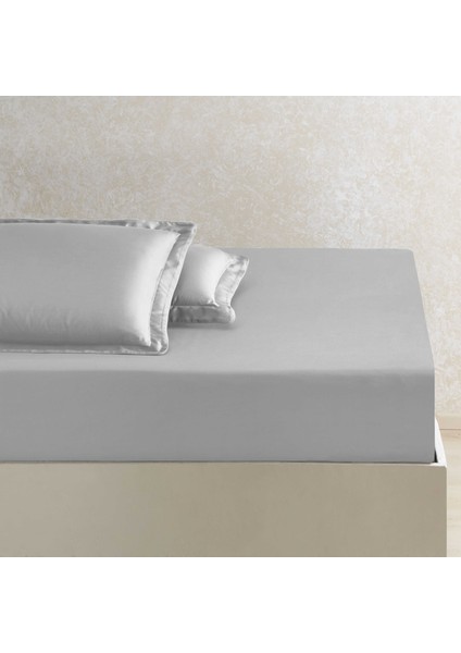 x Tencel™ Lyocell Çift Kişilik Çarşaf Gri