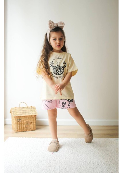 Disney Minnie Mousekızçocuk Şortlu Takım
