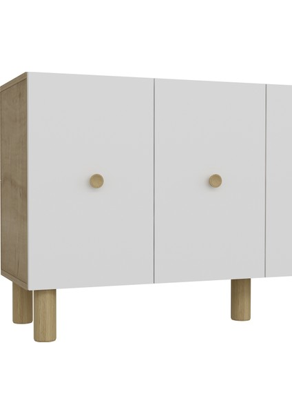 KA1504DB- Zeyn Bohem Konsol,tv Sehpası,çok Amaçlı Dolap,kahve Köşesi 150CM Safirmeşe-Beyaz fırsatları